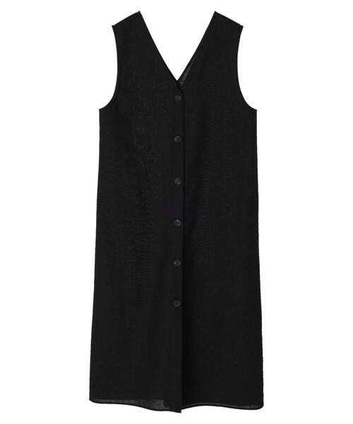 Green　Parks（グリーンパークス）の「Iラインロングジャンスカ（ワンピース・レディース・ブラック/ベージュ・FREE）」の5枚目の写真