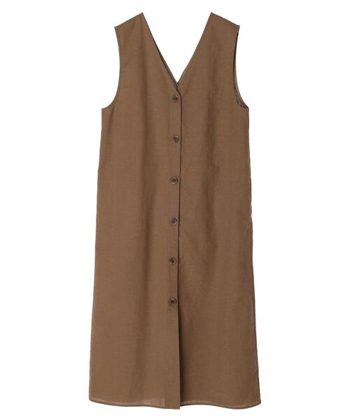 Green　Parks（グリーンパークス）の「Iラインロングジャンスカ（ワンピース・レディース・ブラック/ベージュ・FREE）」の6枚目の写真