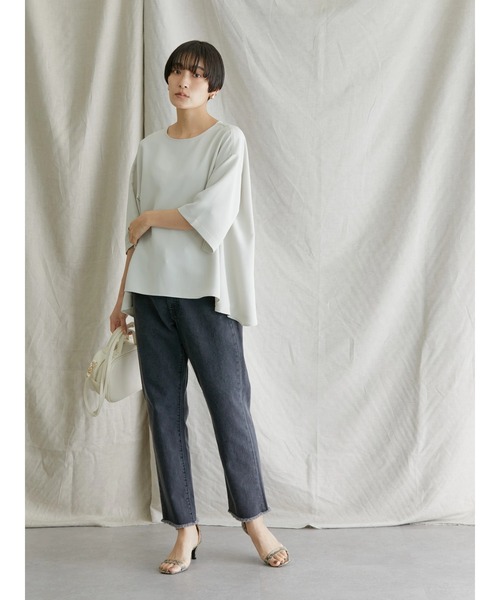 AMERICAN HOLIC（アメリカンホリック）の「サラックスサイドスリットブラウス（シャツ/ブラウス・レディース・ネイビー/アイボリー・L/M）」の19枚目の写真