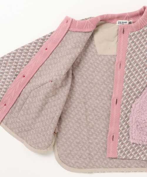 RAGMART(ラグマート)の「ジャカードジャケット(カーディガン/ボレロ・キッズ・ピンク/ブラック・120cm/100cm/130cm/110cm)」の10枚目の写真