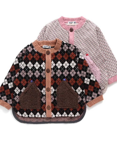 RAGMART(ラグマート)の「ジャカードジャケット(カーディガン/ボレロ・キッズ・ピンク/ブラック・120cm/100cm/130cm/110cm)」の17枚目の写真