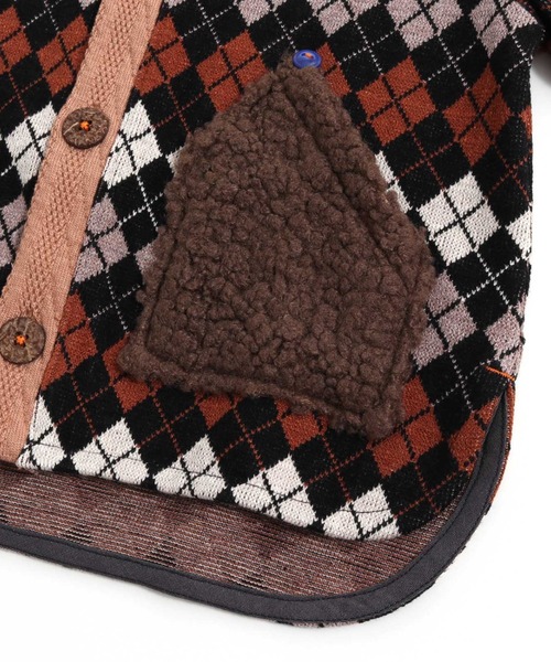 RAGMART(ラグマート)の「ジャカードジャケット(カーディガン/ボレロ・キッズ・ピンク/ブラック・120cm/100cm/130cm/110cm)」の12枚目の写真