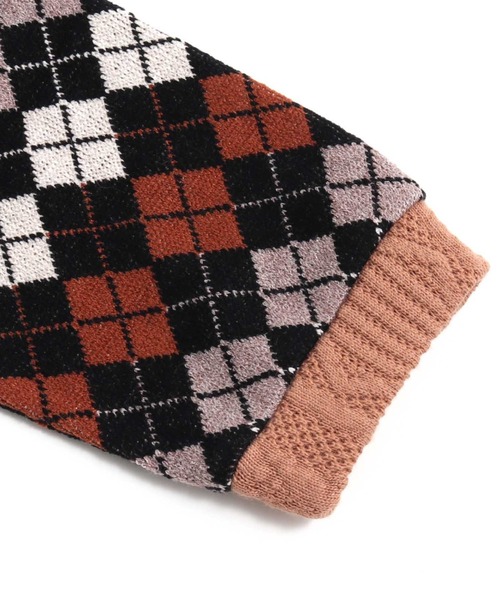 RAGMART(ラグマート)の「ジャカードジャケット(カーディガン/ボレロ・キッズ・ピンク/ブラック・120cm/100cm/130cm/110cm)」の11枚目の写真