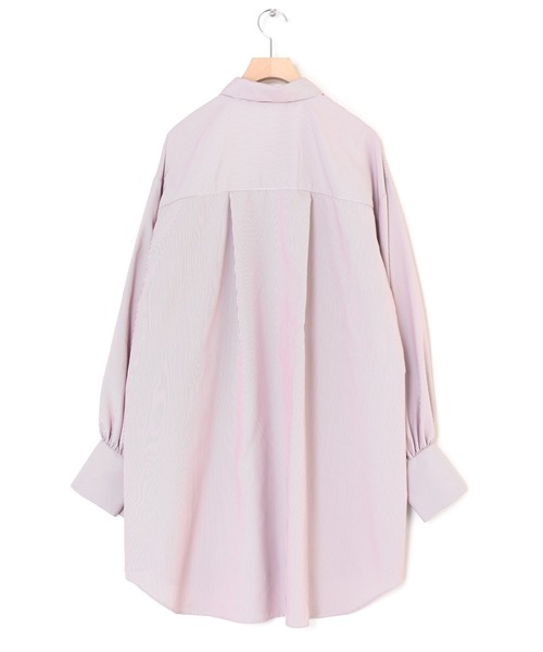 w closet（ダブルクローゼット）の「刺繍入りオープンスリーブシャツ（シャツ/ブラウス・レディース・ブラウン/サックスブルー/ブラック×ホワイト/オフホワイト・FREE）」の15枚目の写真