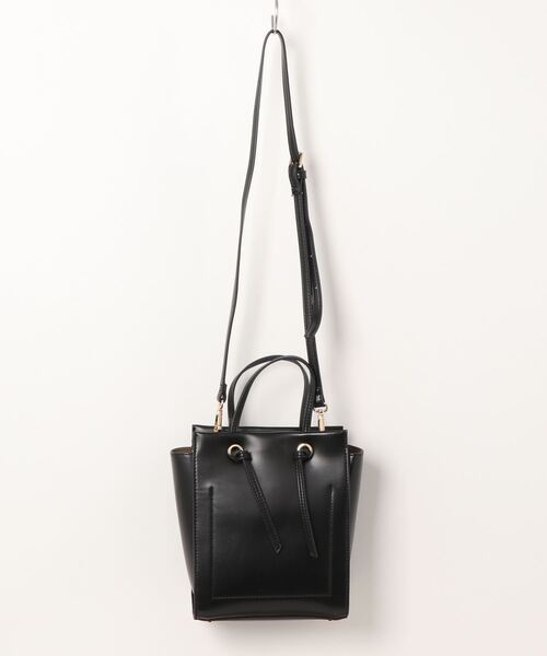 cache cache(カシュ カシュ)の「カシュカシュ cachecache / ノットハンドル縦長ミニトート(トートバッグ・レディース・ベージュ系その他/パープル/レッド/ブラック/ライトベージュ・FREE)」の9枚目の写真