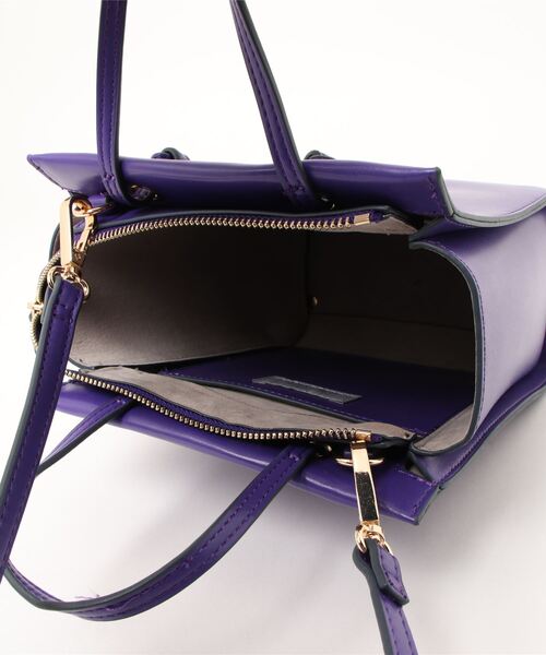 cache cache(カシュ カシュ)の「カシュカシュ cachecache / ノットハンドル縦長ミニトート(トートバッグ・レディース・ベージュ系その他/パープル/レッド/ブラック/ライトベージュ・FREE)」の13枚目の写真