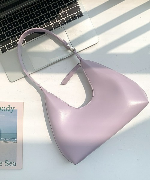 LAC-VERT(ラック・ヴェール)の「ワンハンドルコンパクトハンドバッグ(ハンドバッグ・レディース・ホワイト/ブラック/ダークブラウン/パープル/ブラウン/ピンク/グリーン/ライトイエロー・FREE)」の6枚目の写真