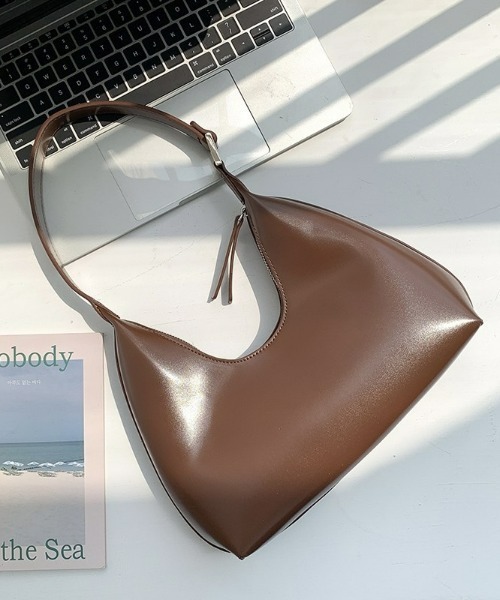 LAC-VERT(ラック・ヴェール)の「ワンハンドルコンパクトハンドバッグ(ハンドバッグ・レディース・ホワイト/ブラック/ダークブラウン/パープル/ブラウン/ピンク/グリーン/ライトイエロー・FREE)」の5枚目の写真