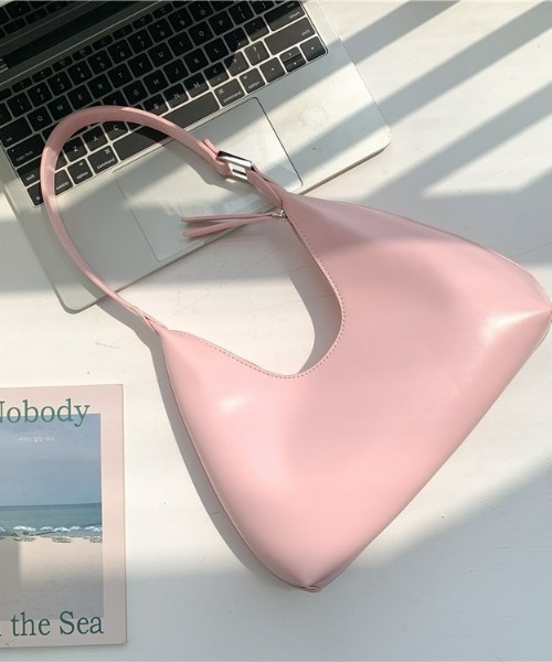 LAC-VERT(ラック・ヴェール)の「ワンハンドルコンパクトハンドバッグ(ハンドバッグ・レディース・ホワイト/ブラック/ダークブラウン/パープル/ブラウン/ピンク/グリーン/ライトイエロー・FREE)」の8枚目の写真