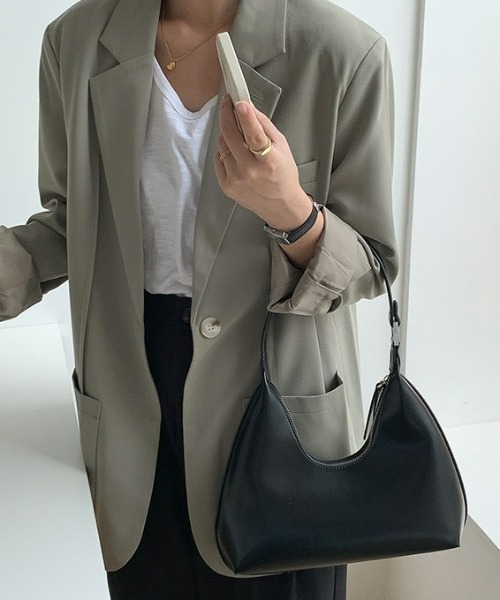 LAC-VERT(ラック・ヴェール)の「ワンハンドルコンパクトハンドバッグ(ハンドバッグ・レディース・ホワイト/ブラック/ダークブラウン/パープル/ブラウン/ピンク/グリーン/ライトイエロー・FREE)」の3枚目の写真