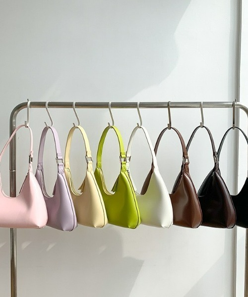 LAC-VERT(ラック・ヴェール)の「ワンハンドルコンパクトハンドバッグ(ハンドバッグ・レディース・ホワイト/ブラック/ダークブラウン/パープル/ブラウン/ピンク/グリーン/ライトイエロー・FREE)」の17枚目の写真