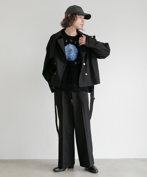 HARE（ハレ）の「【SETUP対応】ワイドフレアデニムパンツ（デニムパンツ・メンズ・ブラック/ネイビー・SMALL/MEDIUM）」の6枚目の写真