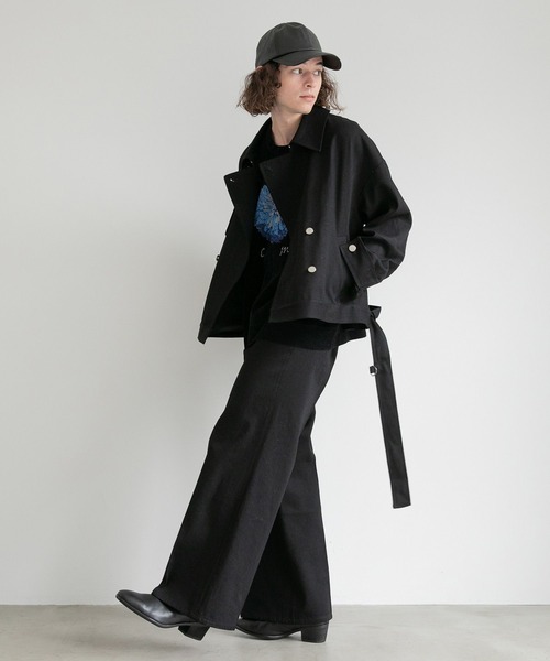 HARE（ハレ）の「【SETUP対応】ワイドフレアデニムパンツ（デニムパンツ・メンズ・ブラック/ネイビー・SMALL/MEDIUM）」の7枚目の写真