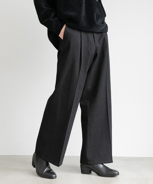 HARE（ハレ）の「【SETUP対応】ワイドフレアデニムパンツ（デニムパンツ・メンズ・ブラック/ネイビー・SMALL/MEDIUM）」の9枚目の写真