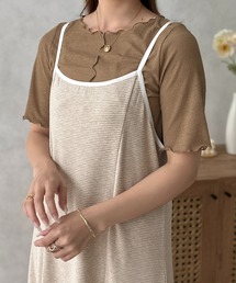【apres jour clair】2WAYシアーリブメロートップス【ZOZOTOWN限定アイテム】