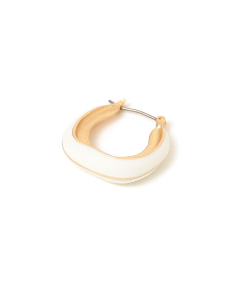 SHIPS（シップス）の「2トーンハーフピアス（ピアス（両耳用）・レディース・ブラック/ライトホワイト/オフホワイト・ONE SIZE）」の4枚目の写真