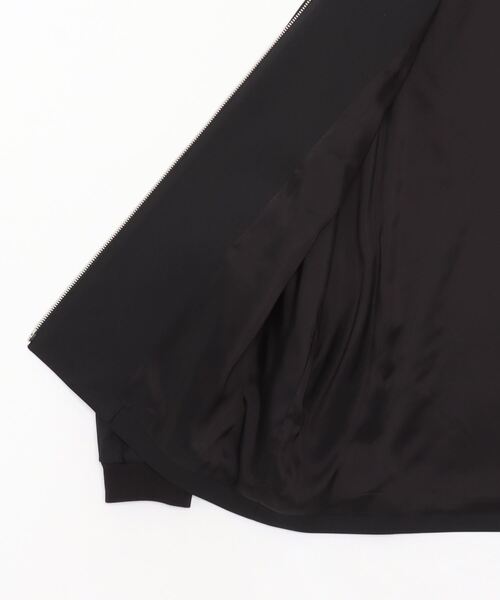 city（シティ）の「【WEB限定】ウールギャバジンMA-1（ブルゾン・メンズ・ライトブルーグレー/ブラック・1/2）」の4枚目の写真