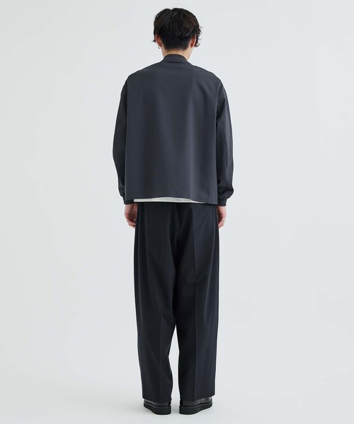 city（シティ）の「【WEB限定】ウールギャバジンMA-1（ブルゾン・メンズ・ライトブルーグレー/ブラック・1/2）」の11枚目の写真