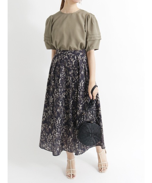 Te chichi(テチチ)の「ランタンタックスリーブブラウス(シャツ/ブラウス・レディース・ブラック/カーキ/ベージュ・フリ-)」の6枚目の写真