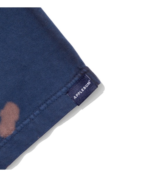 APPLEBUM（アップルバム）の「Vintage Overdye Bleach T-shirt（Tシャツ/カットソー・メンズ・ブラウン/スモークピンク/ブルー・MEDIUM/X-LARGE/XX-LARGE/LARGE）」の15枚目の写真
