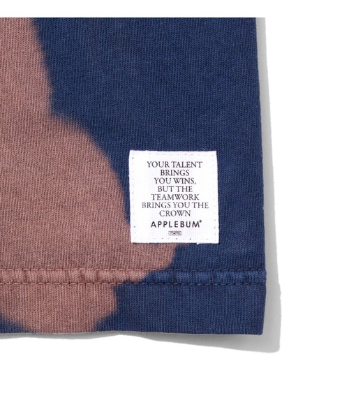 APPLEBUM（アップルバム）の「Vintage Overdye Bleach T-shirt（Tシャツ/カットソー・メンズ・ブラウン/スモークピンク/ブルー・MEDIUM/X-LARGE/XX-LARGE/LARGE）」の16枚目の写真