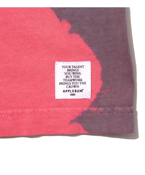 APPLEBUM（アップルバム）の「Vintage Overdye Bleach T-shirt（Tシャツ/カットソー・メンズ・ブラウン/スモークピンク/ブルー・MEDIUM/X-LARGE/XX-LARGE/LARGE）」の5枚目の写真