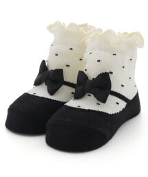 おでかけベビーソックス バレエシューズ風