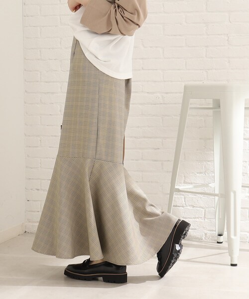 Cutie Blonde（キューティーブロンド）の「◆【セットアップ可能】ウエスト後ろゴムで楽ちん マーメイドスカート（スカート・レディース・ブラック/ブラウン系2/ベージュ系1・00）」の6枚目の写真