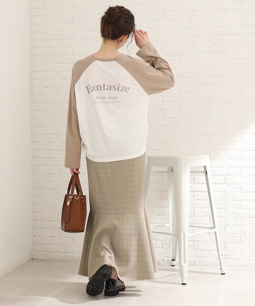 Cutie Blonde（キューティーブロンド）の「◆【セットアップ可能】ウエスト後ろゴムで楽ちん マーメイドスカート（スカート・レディース・ブラック/ブラウン系2/ベージュ系1・00）」の11枚目の写真