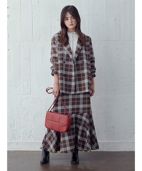 Cutie Blonde（キューティーブロンド）の「◆【セットアップ可能】ウエスト後ろゴムで楽ちん マーメイドスカート（スカート・レディース・ブラック/ブラウン系2/ベージュ系1・00）」の12枚目の写真