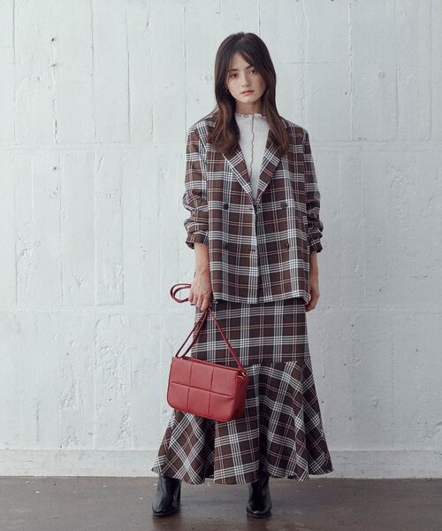 Cutie Blonde（キューティーブロンド）の「◆【セットアップ可能】ウエスト後ろゴムで楽ちん マーメイドスカート（スカート・レディース・ブラック/ブラウン系2/ベージュ系1・00）」の15枚目の写真