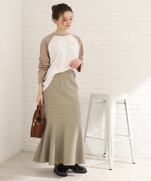 Cutie Blonde（キューティーブロンド）の「◆【セットアップ可能】ウエスト後ろゴムで楽ちん マーメイドスカート（スカート・レディース・ブラック/ブラウン系2/ベージュ系1・00）」の16枚目の写真