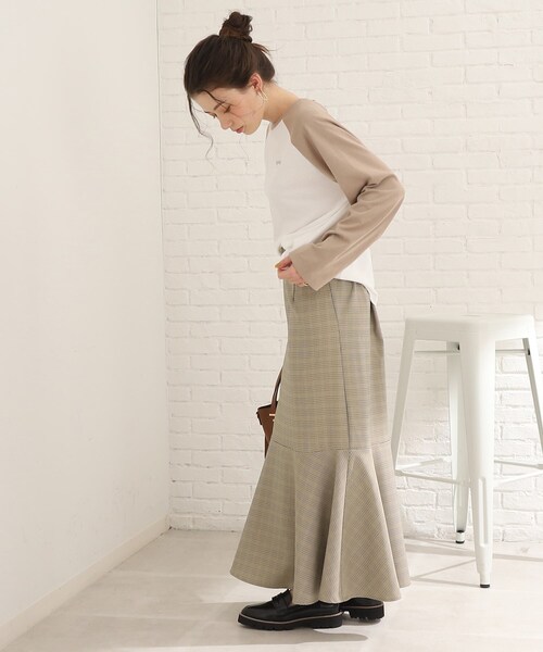 Cutie Blonde（キューティーブロンド）の「◆【セットアップ可能】ウエスト後ろゴムで楽ちん マーメイドスカート（スカート・レディース・ブラック/ブラウン系2/ベージュ系1・00）」の17枚目の写真