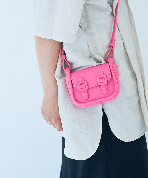 macaroni edge（マカロニエッジ）の「販売終了〈macaroni edge/マカロニエッジ〉マイクロミニバッグ ツーベルトショルダー（ショルダーバッグ・レディース・ホワイト/ブラック/ピンク/ライム/グリーン・ONE SIZE）」の5枚目の写真