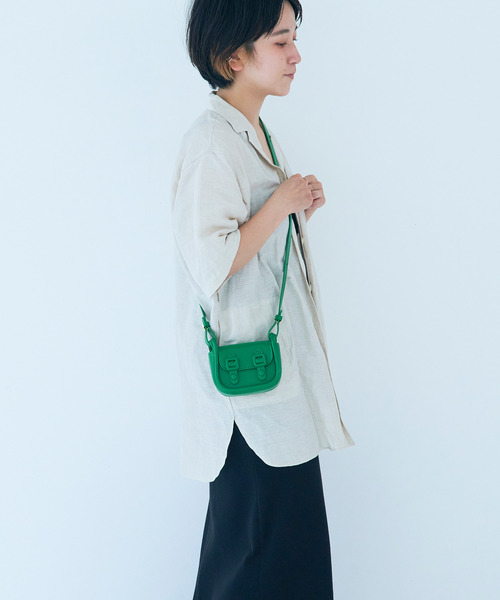 macaroni edge（マカロニエッジ）の「販売終了〈macaroni edge/マカロニエッジ〉マイクロミニバッグ ツーベルトショルダー（ショルダーバッグ・レディース・ホワイト/ブラック/ピンク/ライム/グリーン・ONE SIZE）」の4枚目の写真