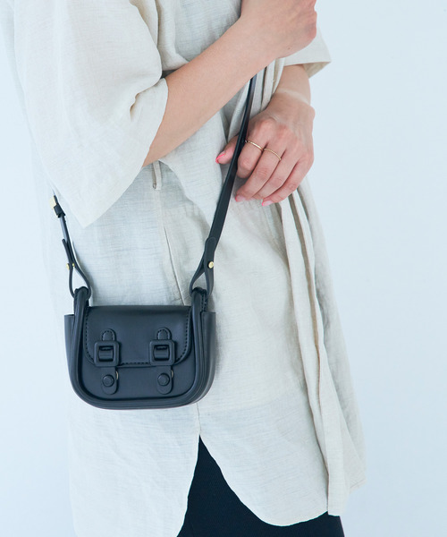 macaroni edge（マカロニエッジ）の「販売終了〈macaroni edge/マカロニエッジ〉マイクロミニバッグ ツーベルトショルダー（ショルダーバッグ・レディース・ホワイト/ブラック/ピンク/ライム/グリーン・ONE SIZE）」の7枚目の写真