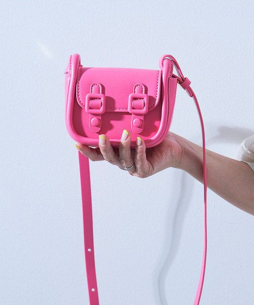 macaroni edge（マカロニエッジ）の「販売終了〈macaroni edge/マカロニエッジ〉マイクロミニバッグ ツーベルトショルダー（ショルダーバッグ・レディース・ホワイト/ブラック/ピンク/ライム/グリーン・ONE SIZE）」の10枚目の写真