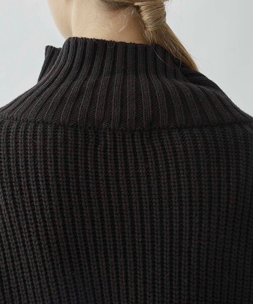 CITY TOKYO（シティトウキョウ）の「ハーフジップケーブルニットトップス（ニット/セーター・レディース・レッド/ブラック/ブルー・FREE）」の14枚目の写真