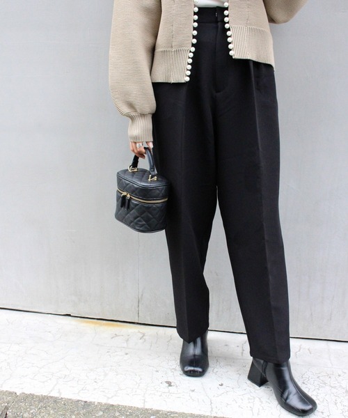 MLI'A（エムリア）の「テーパードパンツ(セットアップ対応)（その他パンツ・レディース・ブラック/パープル/ブラウン/チェック・FREE）」の2枚目の写真