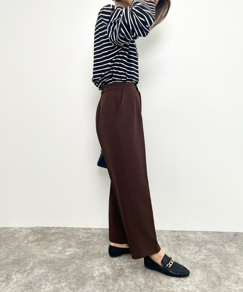 MLI'A（エムリア）の「テーパードパンツ(セットアップ対応)（その他パンツ・レディース・ブラック/パープル/ブラウン/チェック・FREE）」の7枚目の写真