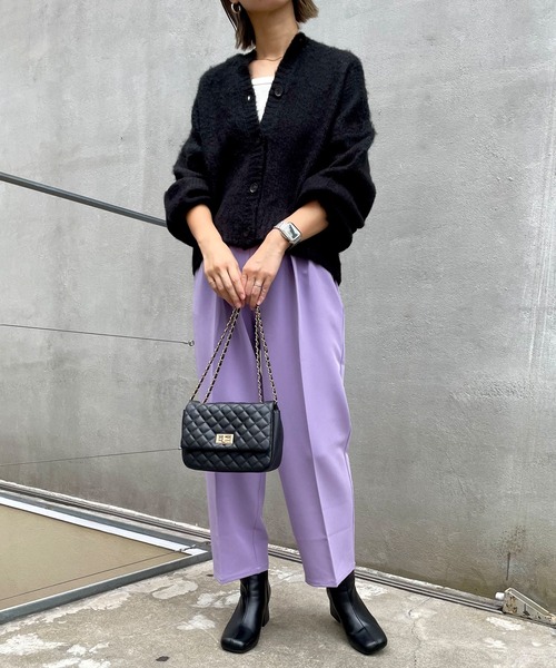 MLI'A（エムリア）の「テーパードパンツ(セットアップ対応)（その他パンツ・レディース・ブラック/パープル/ブラウン/チェック・FREE）」の13枚目の写真