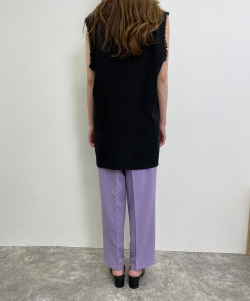 MLI'A（エムリア）の「テーパードパンツ(セットアップ対応)（その他パンツ・レディース・ブラック/パープル/ブラウン/チェック・FREE）」の9枚目の写真