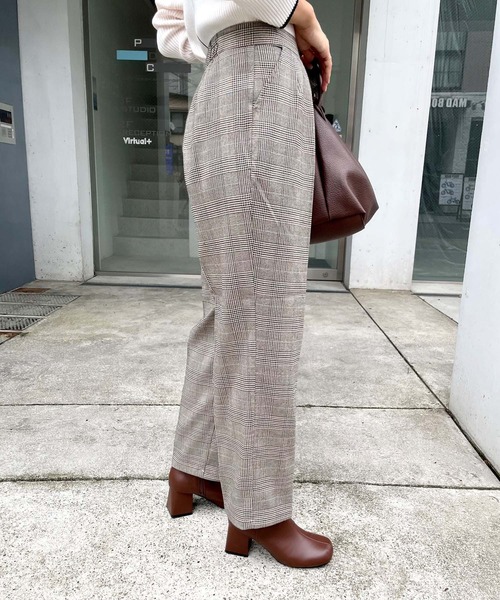 MLI'A（エムリア）の「テーパードパンツ(セットアップ対応)（その他パンツ・レディース・ブラック/パープル/ブラウン/チェック・FREE）」の22枚目の写真