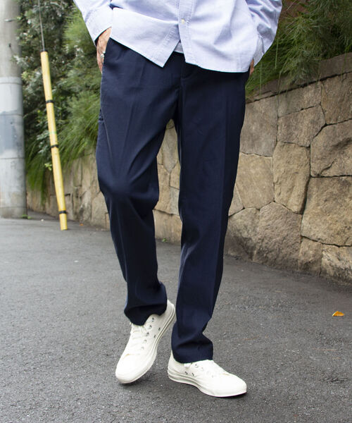 GLOSTER（グロスター）の「【GLOSTER/グロスター】ガムストレッチトラウザー ハイパーストレッチツイルパンツ（その他パンツ・メンズ・アイボリー/チャコールグレー/ベージュ/ネイビー・S/M/L）」の4枚目の写真