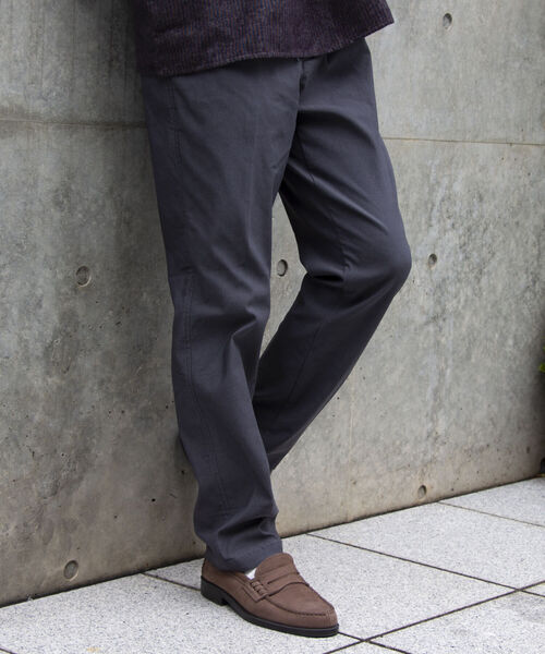 GLOSTER（グロスター）の「【GLOSTER/グロスター】ガムストレッチトラウザー ハイパーストレッチツイルパンツ（その他パンツ・メンズ・アイボリー/チャコールグレー/ベージュ/ネイビー・S/M/L）」の2枚目の写真