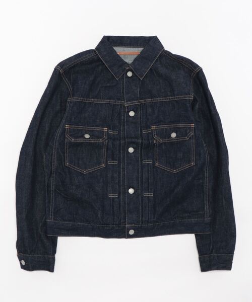Scye(サイ)の「【Scye】Selvedge Denim Pivot Sleeve Trucker Jacket(デニムジャケット・メンズ・インディゴブルー・38/36/40cm)」の1枚目の写真