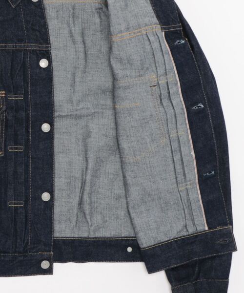 Scye(サイ)の「【Scye】Selvedge Denim Pivot Sleeve Trucker Jacket(デニムジャケット・メンズ・インディゴブルー・38/36/40cm)」の3枚目の写真