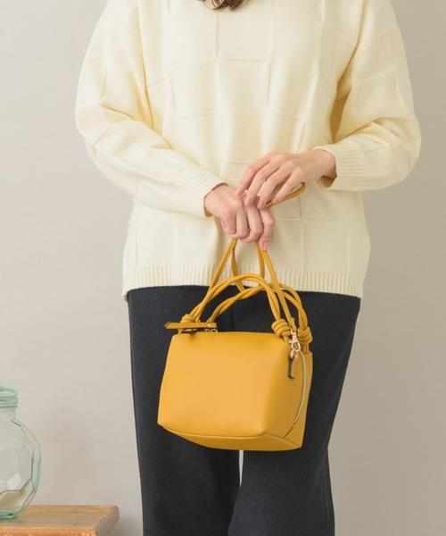 KATHARINE ROSS(キャサリンロス)の「【KATHARINE ROSS】カラーボストンバッグ(ボストンバッグ・レディース・グレイッシュベージュ/グリーン/マスタード・MEDIUM)」の3枚目の写真