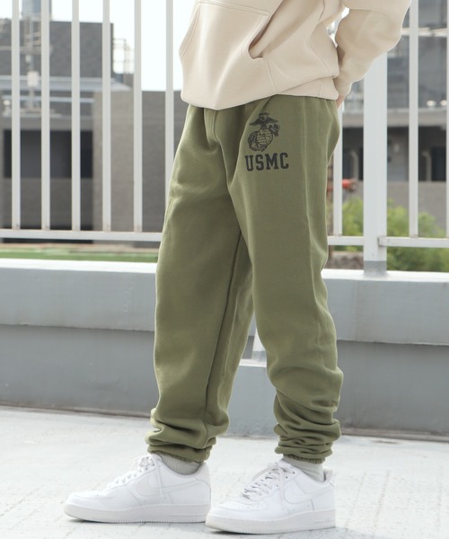 SOFFE（ソフィー）の「SOFFE/ソフィー U.S.M.C. MARINE CORPS SWEAT PANTS スウェットパンツ（スウェットパンツ・メンズ・オリーブ・M/L/XL）」の3枚目の写真
