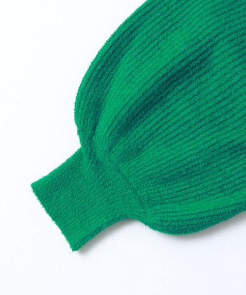 hunch（ハンチ）の「リブ編みボリューム袖シャギーニット（ニット/セーター・レディース・ネイビー/グレー/ピンク/グリーン・FREE）」の13枚目の写真